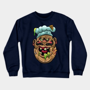 Pizza Face Crewneck Sweatshirt